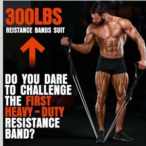 Premium Black Resistance Bands Set